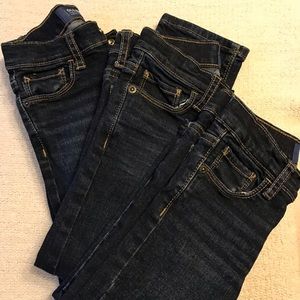 3 pairs dark wash blue jean!